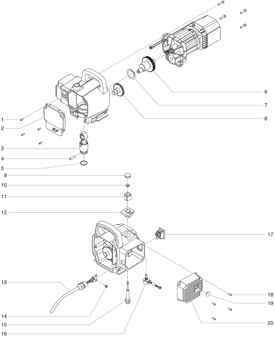 EPX2355 Gear Box Assembly